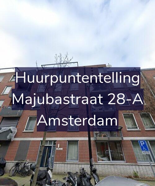 Foto gevel Huurpuntentelling voor Majubastraat 28-A, Amsterdam