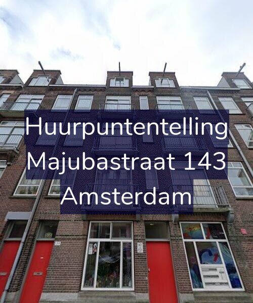 Foto gevel Huurpuntentelling voor Majubastraat 143, Amsterdam