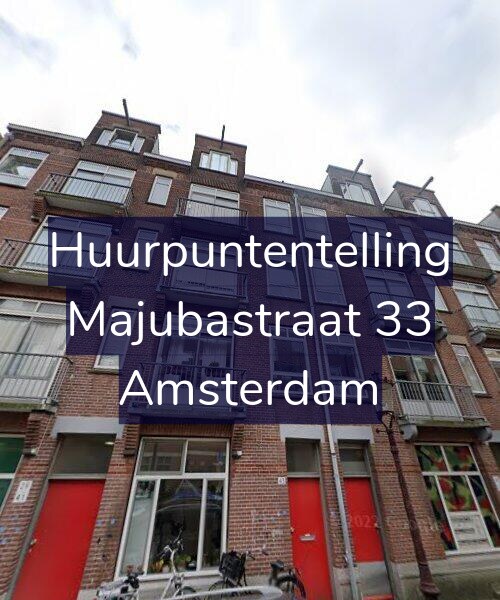 Foto gevel Huurpuntentelling voor Majubastraat 33, Amsterdam
