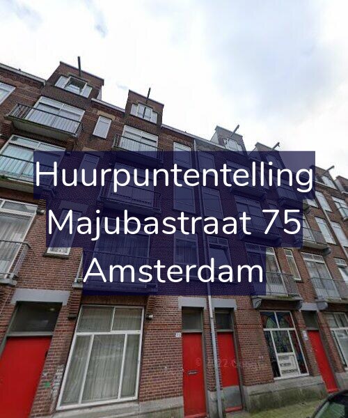 Foto gevel Huurpuntentelling voor Majubastraat 75, Amsterdam