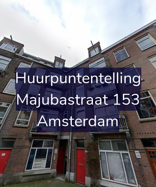Foto gevel Huurpuntentelling voor Majubastraat 153, Amsterdam