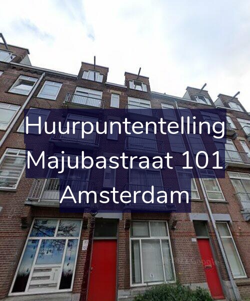 Foto gevel Huurpuntentelling voor Majubastraat 101, Amsterdam