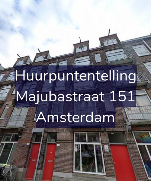Foto gevel Huurpuntentelling voor Majubastraat 151, Amsterdam