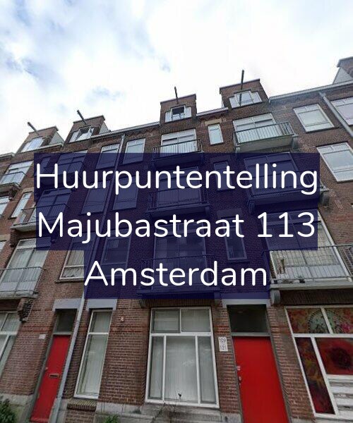 Foto gevel Huurpuntentelling voor Majubastraat 113, Amsterdam