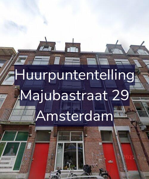 Foto gevel Huurpuntentelling voor Majubastraat 29, Amsterdam