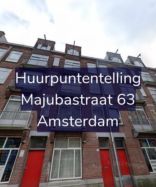 Foto gevel Huurpuntentelling voor Majubastraat 63, Amsterdam