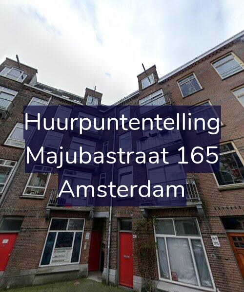 Foto gevel Huurpuntentelling voor Majubastraat 165, Amsterdam