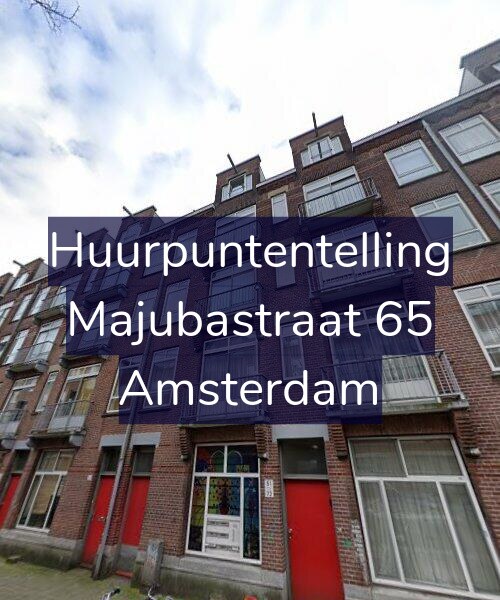 Foto gevel Huurpuntentelling voor Majubastraat 65, Amsterdam