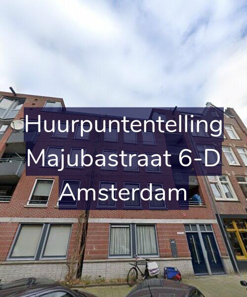 Foto gevel Huurpuntentelling voor Majubastraat 6-D, Amsterdam