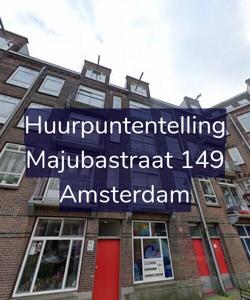Foto gevel Huurpuntentelling voor Majubastraat 149, Amsterdam