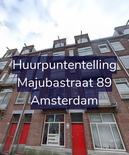 Foto gevel Huurpuntentelling voor Majubastraat 89, Amsterdam