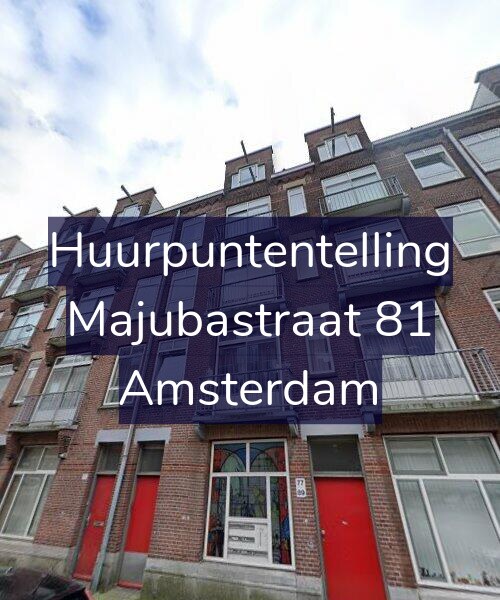 Foto gevel Huurpuntentelling voor Majubastraat 81, Amsterdam