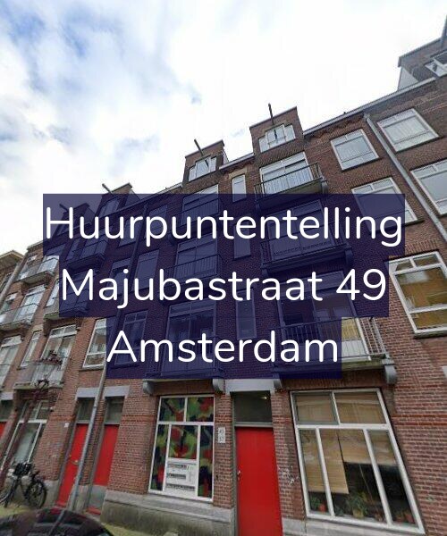Foto gevel Huurpuntentelling voor Majubastraat 49, Amsterdam
