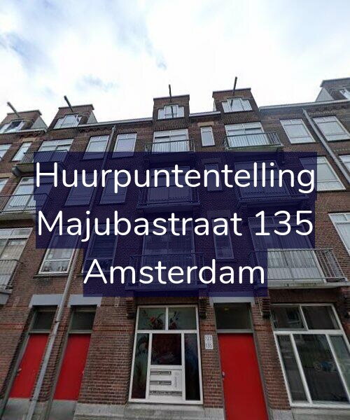 Foto gevel Huurpuntentelling voor Majubastraat 135, Amsterdam