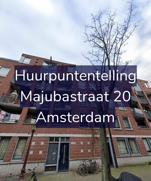 Foto gevel Huurpuntentelling voor Majubastraat 20, Amsterdam