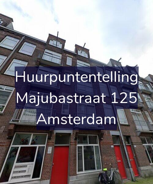 Foto gevel Huurpuntentelling voor Majubastraat 125, Amsterdam