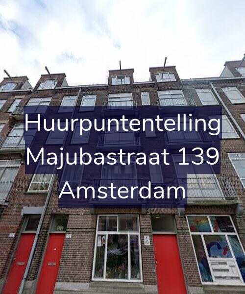 Foto gevel Huurpuntentelling voor Majubastraat 139, Amsterdam