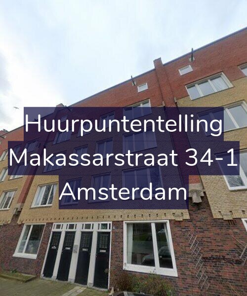 Foto gevel Huurpuntentelling voor Makassarstraat 34-1, Amsterdam