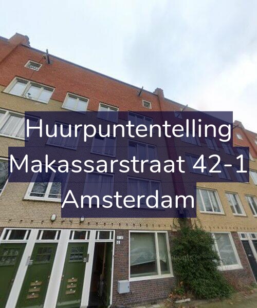 Foto gevel Huurpuntentelling voor Makassarstraat 42-1, Amsterdam