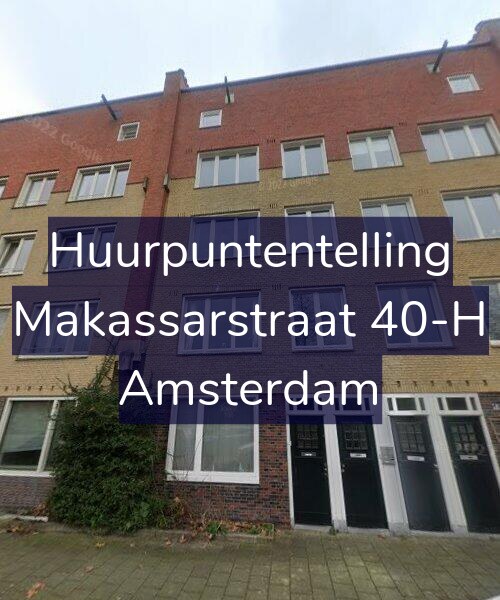 Foto gevel Huurpuntentelling voor Makassarstraat 40-H, Amsterdam