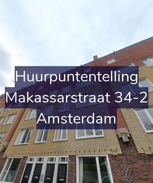 Foto gevel Huurpuntentelling voor Makassarstraat 34-2, Amsterdam
