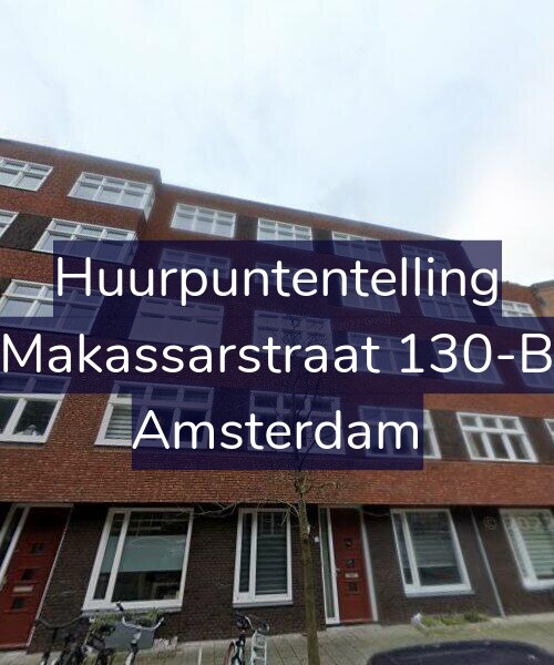 Foto gevel Huurpuntentelling voor Makassarstraat 130-B, Amsterdam