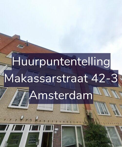 Foto gevel Huurpuntentelling voor Makassarstraat 42-3, Amsterdam