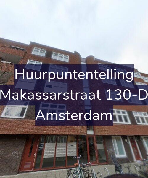 Foto gevel Huurpuntentelling voor Makassarstraat 130-D, Amsterdam