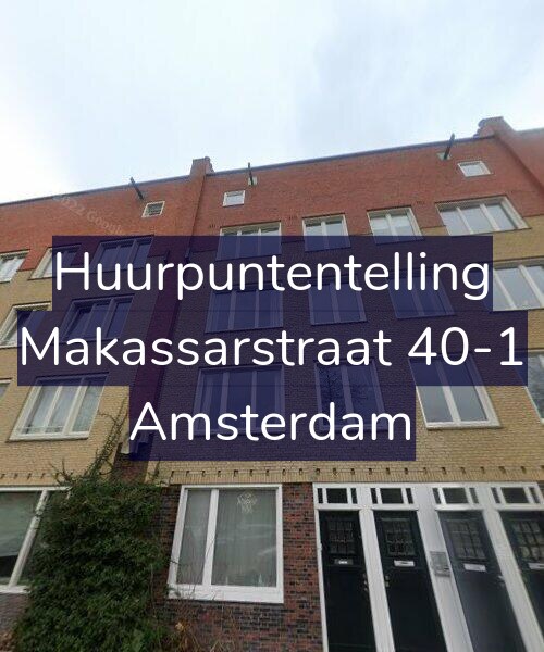 Foto gevel Huurpuntentelling voor Makassarstraat 40-1, Amsterdam