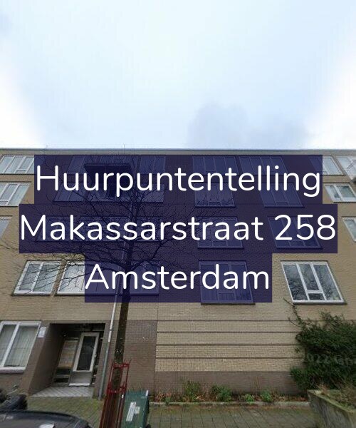 Foto gevel Huurpuntentelling voor Makassarstraat 258, Amsterdam