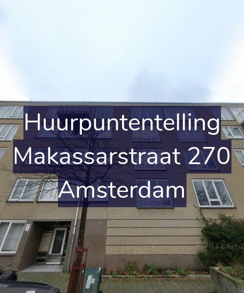 Foto gevel Huurpuntentelling voor Makassarstraat 270, Amsterdam