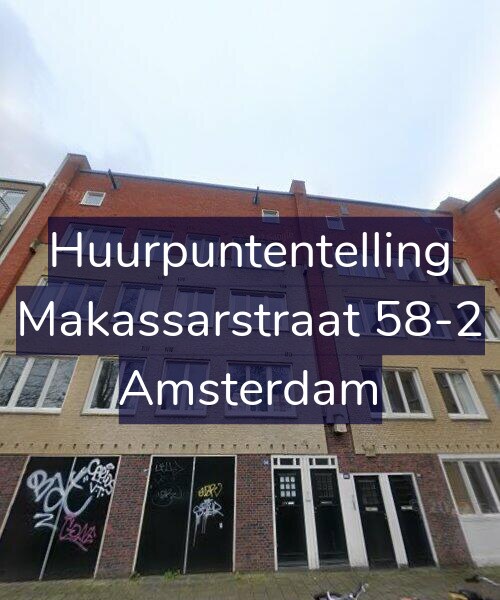 Foto gevel Huurpuntentelling voor Makassarstraat 58-2, Amsterdam