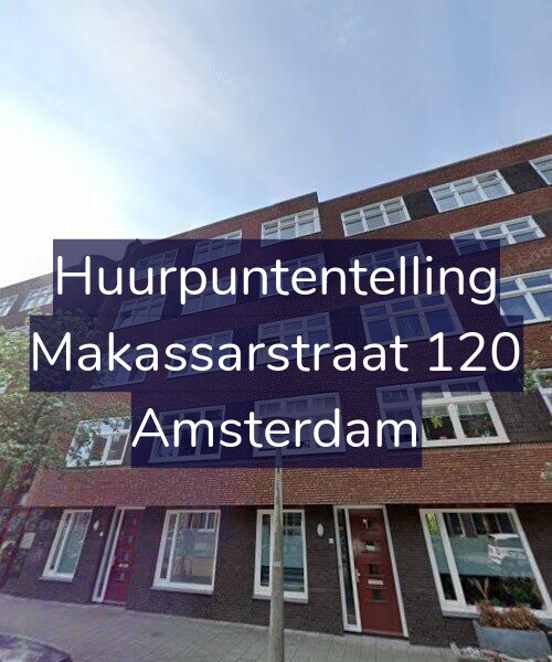 Foto gevel Huurpuntentelling voor Makassarstraat 120, Amsterdam