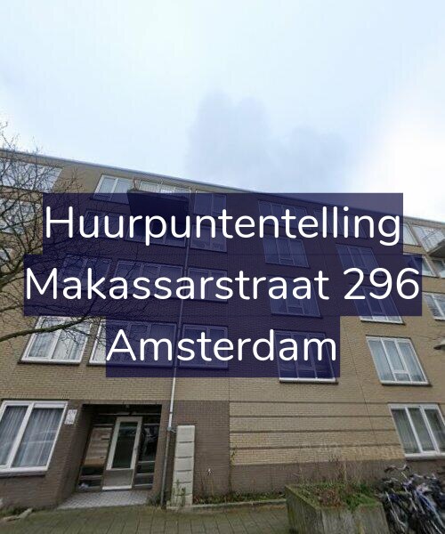Foto gevel Huurpuntentelling voor Makassarstraat 296, Amsterdam