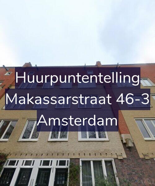 Foto gevel Huurpuntentelling voor Makassarstraat 46-3, Amsterdam