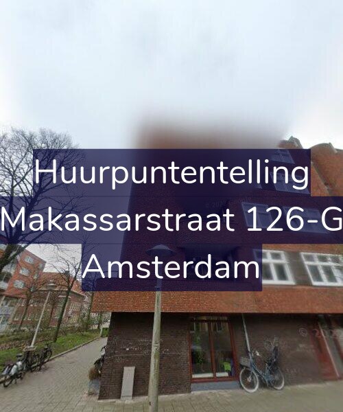 Foto gevel Huurpuntentelling voor Makassarstraat 126-G, Amsterdam