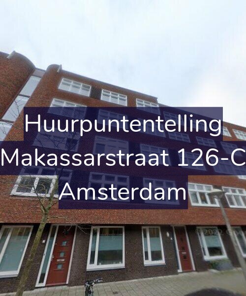 Foto gevel Huurpuntentelling voor Makassarstraat 126-C, Amsterdam