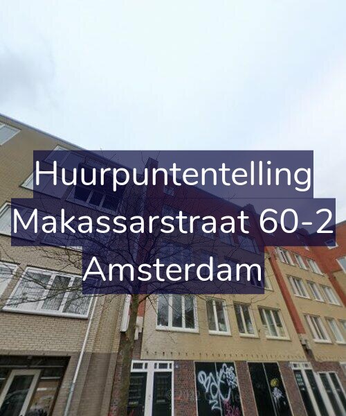 Foto gevel Huurpuntentelling voor Makassarstraat 60-2, Amsterdam