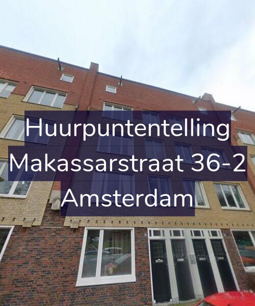 Foto gevel Huurpuntentelling voor Makassarstraat 36-2, Amsterdam
