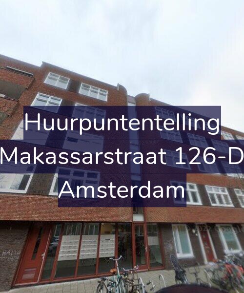 Foto gevel Huurpuntentelling voor Makassarstraat 126-D, Amsterdam