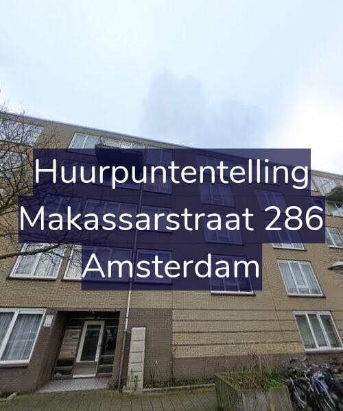 Foto gevel Huurpuntentelling voor Makassarstraat 286, Amsterdam