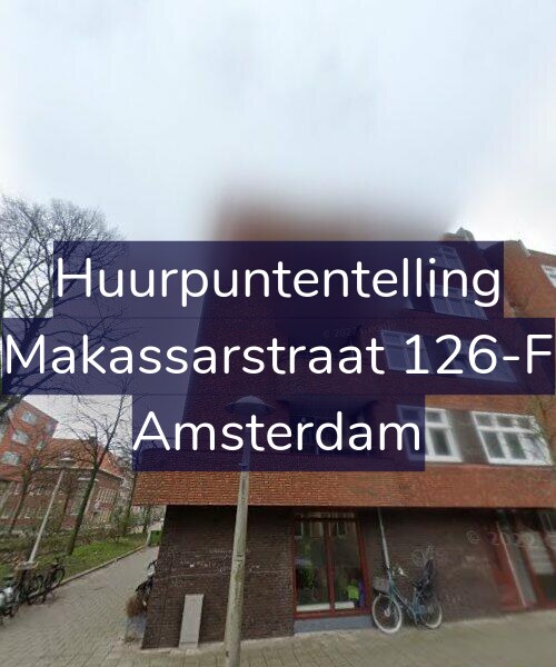 Foto gevel Huurpuntentelling voor Makassarstraat 126-F, Amsterdam