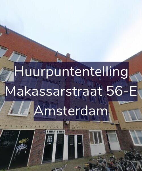 Foto gevel Huurpuntentelling voor Makassarstraat 56-E, Amsterdam