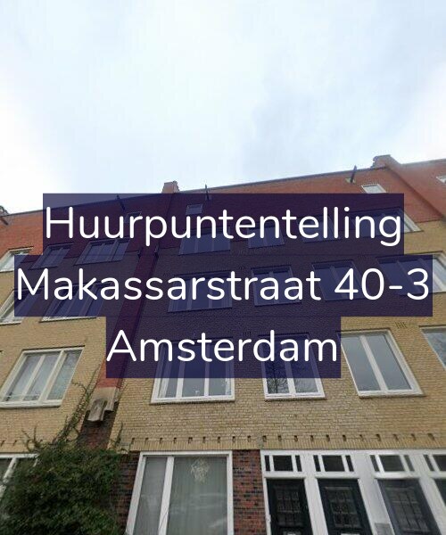 Foto gevel Huurpuntentelling voor Makassarstraat 40-3, Amsterdam