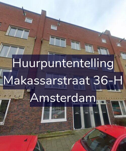 Foto gevel Huurpuntentelling voor Makassarstraat 36-H, Amsterdam