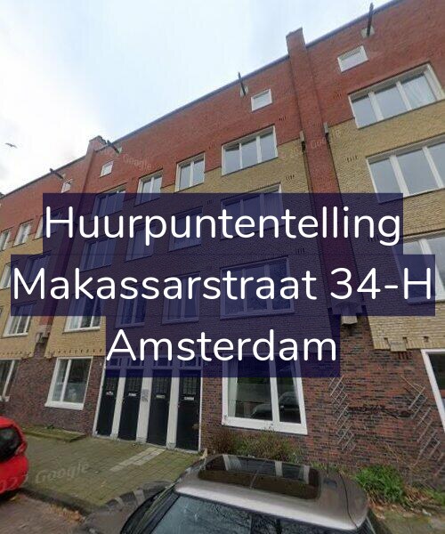 Foto gevel Huurpuntentelling voor Makassarstraat 34-H, Amsterdam