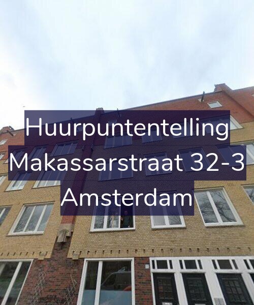 Foto gevel Huurpuntentelling voor Makassarstraat 32-3, Amsterdam