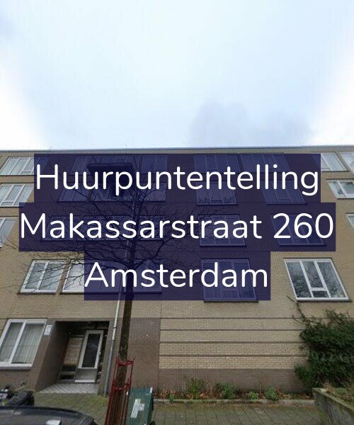 Foto gevel Huurpuntentelling voor Makassarstraat 260, Amsterdam