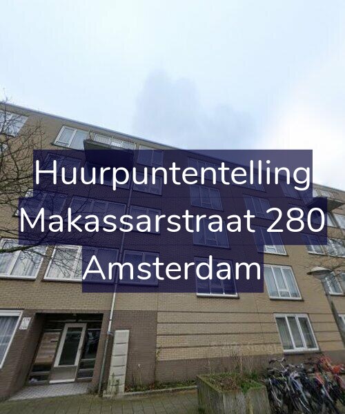 Foto gevel Huurpuntentelling voor Makassarstraat 280, Amsterdam