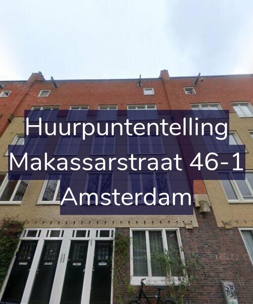 Foto gevel Huurpuntentelling voor Makassarstraat 46-1, Amsterdam